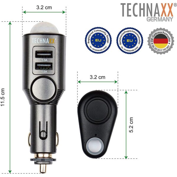 ⁦Technaxx car Alarm with Charging Function TX-100⁩ - الصورة ⁦4⁩