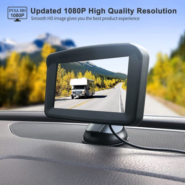 ⁦5" Monitor with 1080P Backup Camera for Truck⁩ - الصورة ⁦2⁩