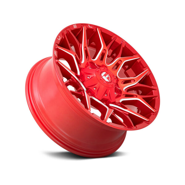 ⁦FUEL® - D771 TWITCH 1PC Candy Red with Milled Accents⁩ - الصورة ⁦3⁩