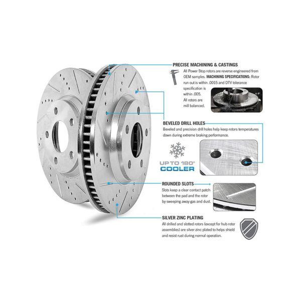 ⁦Power Stop® - Evolution Drilled and Slotted⁩ - الصورة ⁦4⁩